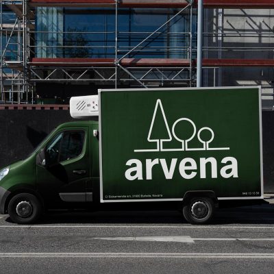 Mockup furgoneta, arvena