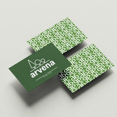 Mockup tarjetas de visita, arvena